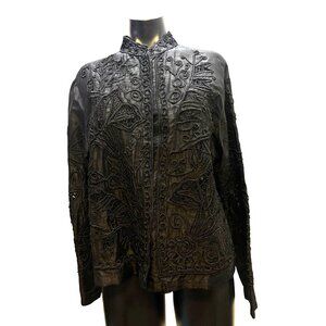 Sandy Starkman Embellished Black Jacket M